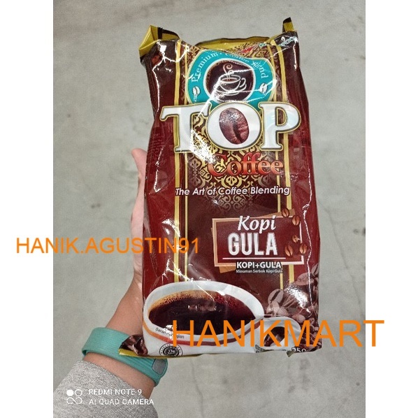 

TOP Kopi Gula 2 In 1 Pack 10X25GR / Kopi Bubuk Hitam Instan Top Kopi