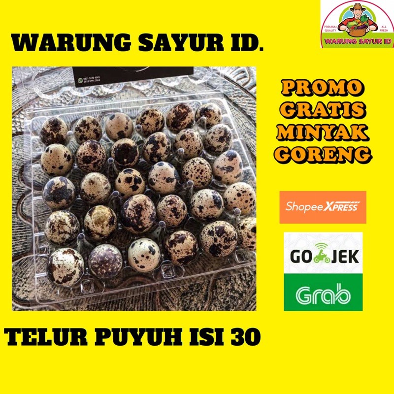 

TELUR PUYUH ISI 30 MENTAH GRADE A
