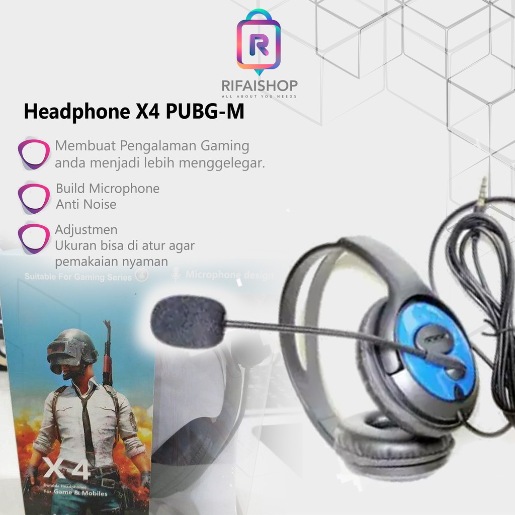 Headphone X4 For Gaming Series 4 PUBG Mobile And Game Series