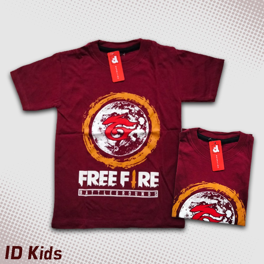 Kaos Anak Gamer Free Fire FF