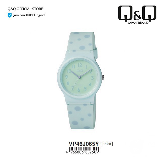 Q&amp;Q QQ QNQ VP46 VP46J 054Y - 059Y Analog Original Watch Jam Tangan Wanita / Anak Tali Karet