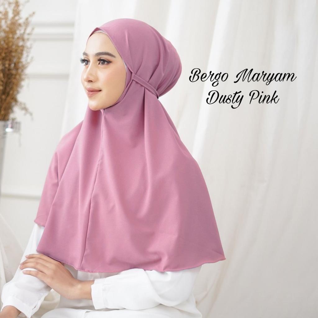 Hijab Jilbab instan bergo Maryam diamond dewasa / hijab Khimar bergo Maryam no pet