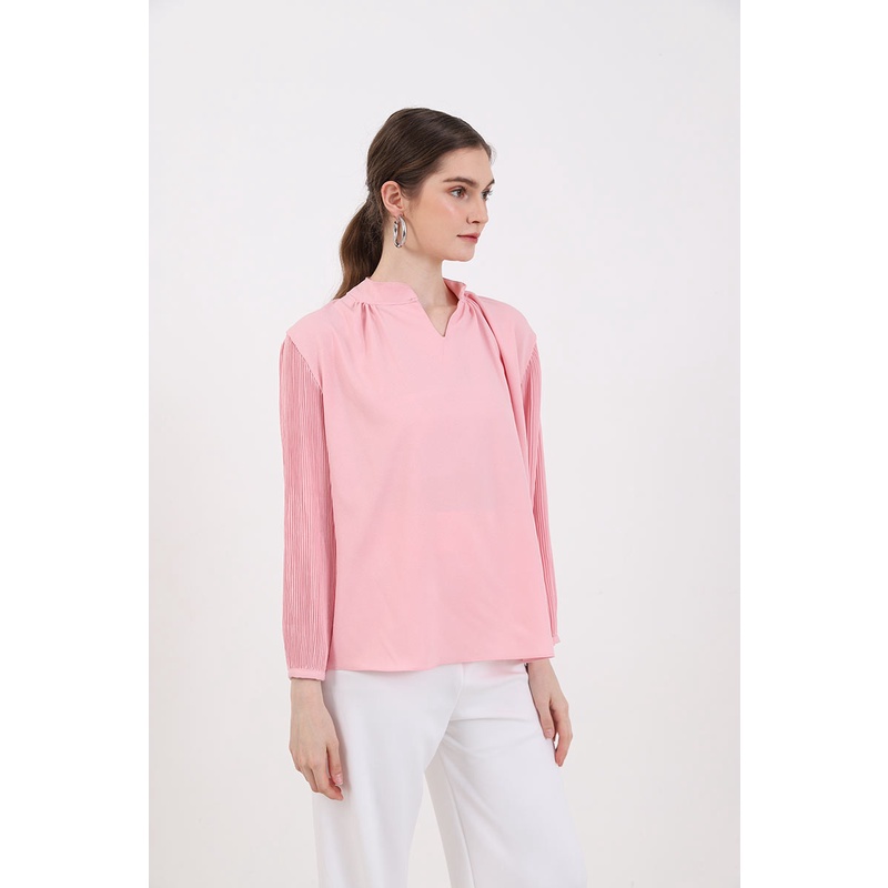 Berrybenka - Atasan Blouse Wanita Sofia Muhayya Puffsleeve Tops-3