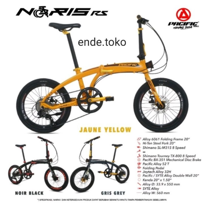 sepeda lipat pacific noris RS 20 inch