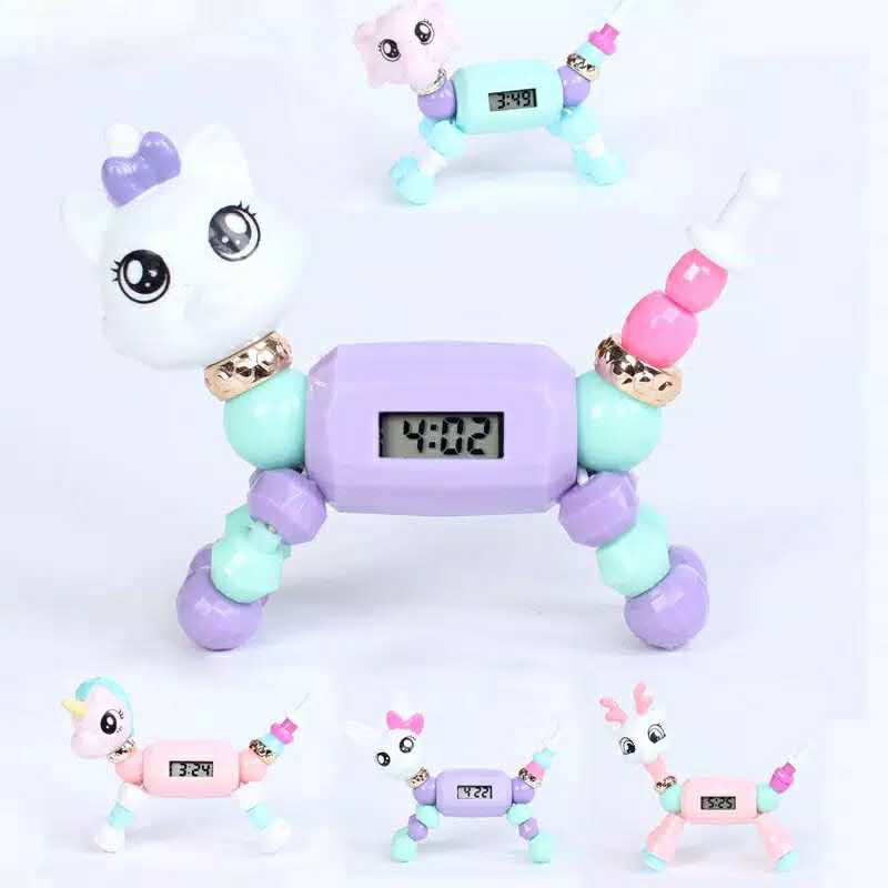 Jam Tangan Anak Murah Robot Superhero Karakter Lucu Murah Kartun Hewan Serbaguna Elf