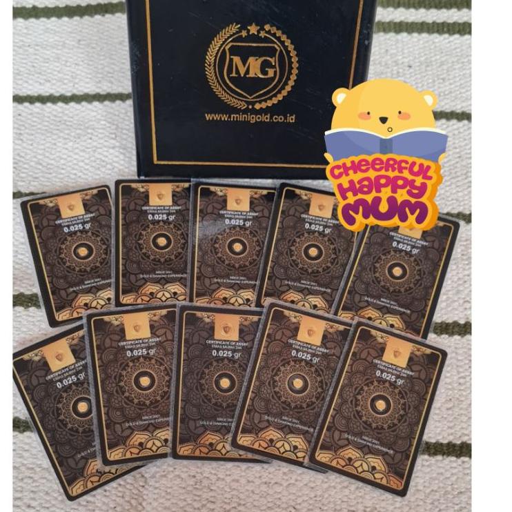 ✲ MiniGold Mini Gold Kado Emas 0.025 gram 0.025gram 0,025 gram 0.025g 0025 ➵
