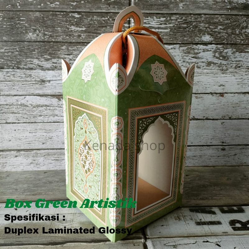 

Box Kue Lebaran Idul Fitri Green Artistic (Harga Per 5 pcs)