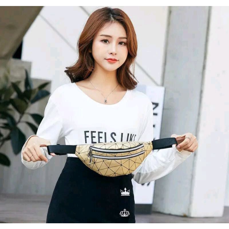 TAS WAISTBAG DIAMOND - Tas pinggang wanita murah tas selempang wanita tas cewek tas bahu tas slingbag tas ootd tas grosir