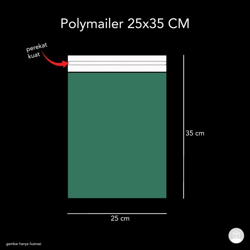 

Polymailer 25x35 cm, isi 10pcs