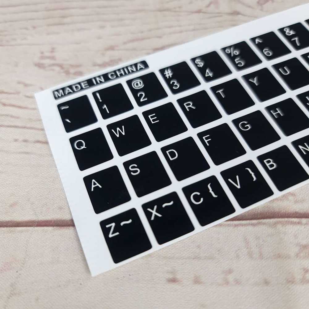 ¿651ˆ Stiker Keyboard English Layout Murah Sticker Keybord Laptop Tempel Stickers Keyboar