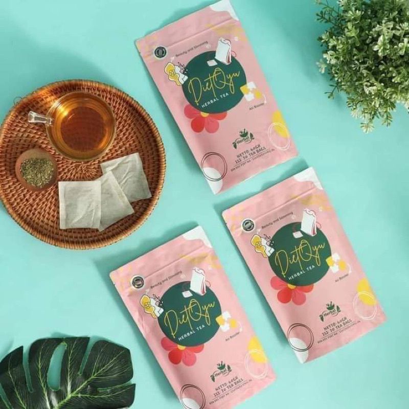 TEH HERBAL DIETQYU SLIMMING BEAUTY AND ASI BOOSTER TEA