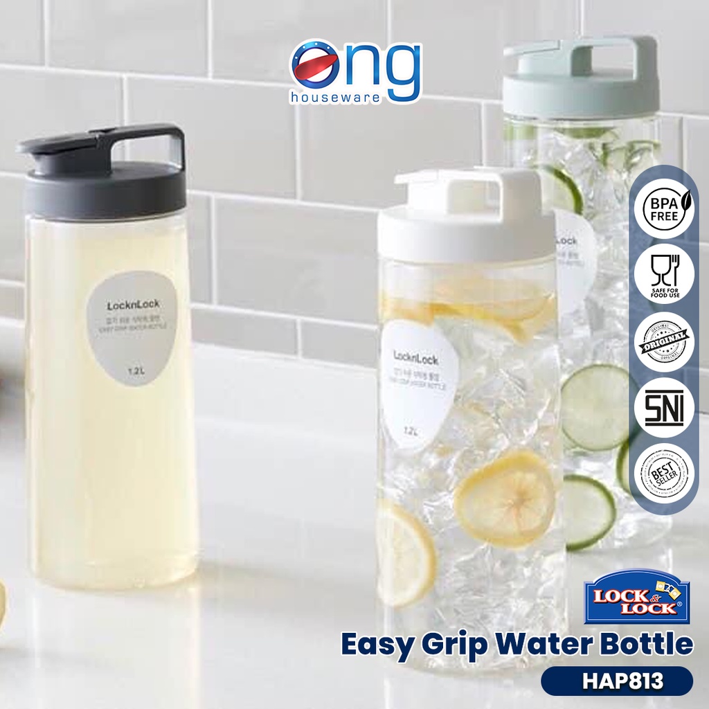 Botol Air Minum Easy Grip Water Bottle 1.2 L 1,2 L Lock n Lock HAP 813
HAP813 Lock & Lock