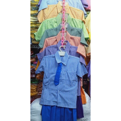 seragam sekolah paud,tk, baju seragam sekolah paud,TK,motif kotak kotak