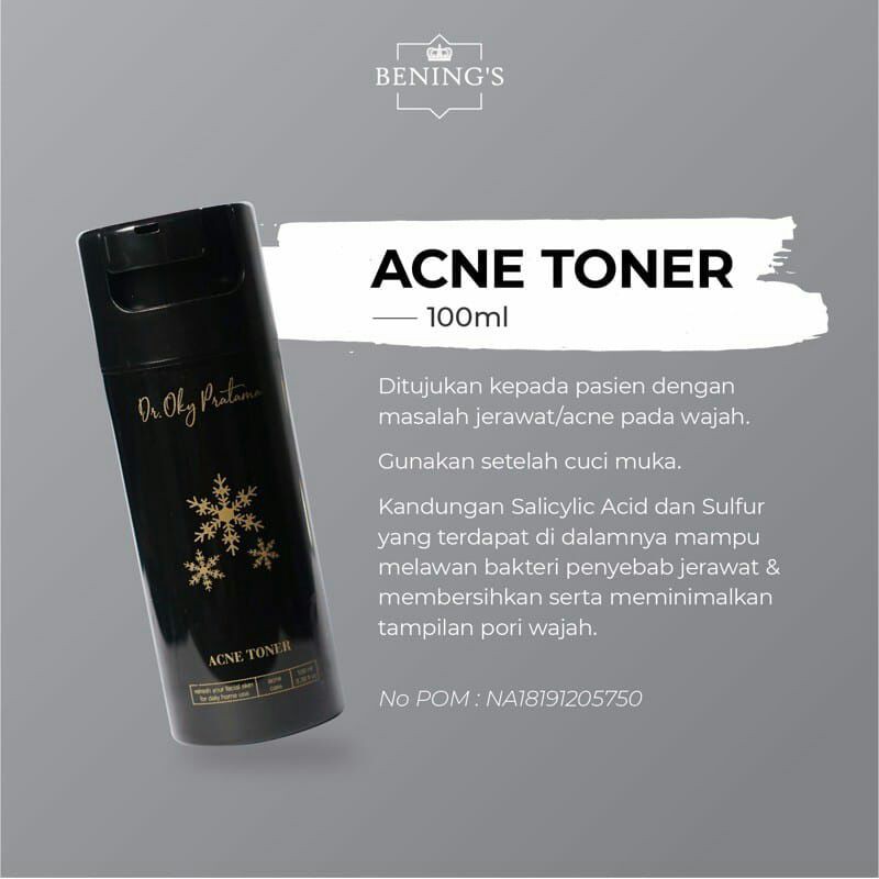 Acne Toner by dr. Oky Pratama / Benings Skincare / Benings Clinic