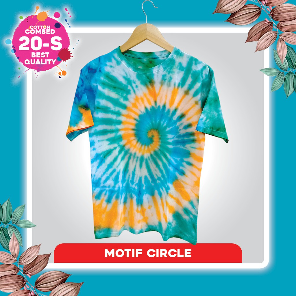 Kaos Tie Dye / Kaos Tie Dye Pria / Kaos Distro Tie Dye Wanita / Cotton Combed 20s CIRCLE