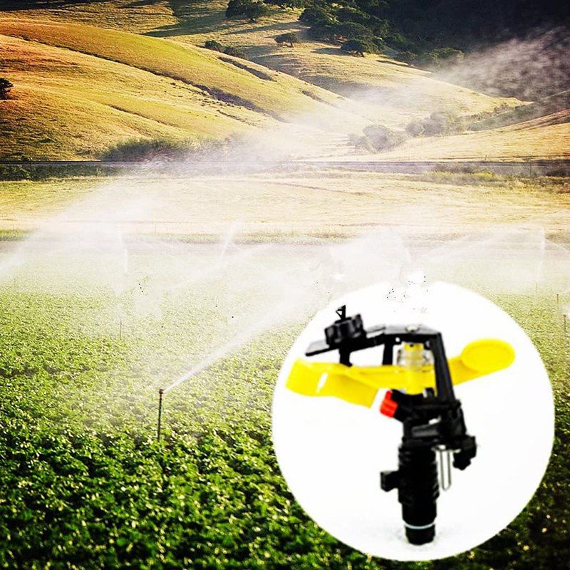 Impact Sprinkler Springkler Putar Taman/Kebun 1/2″ Penyiraman - Kuning shaestore15