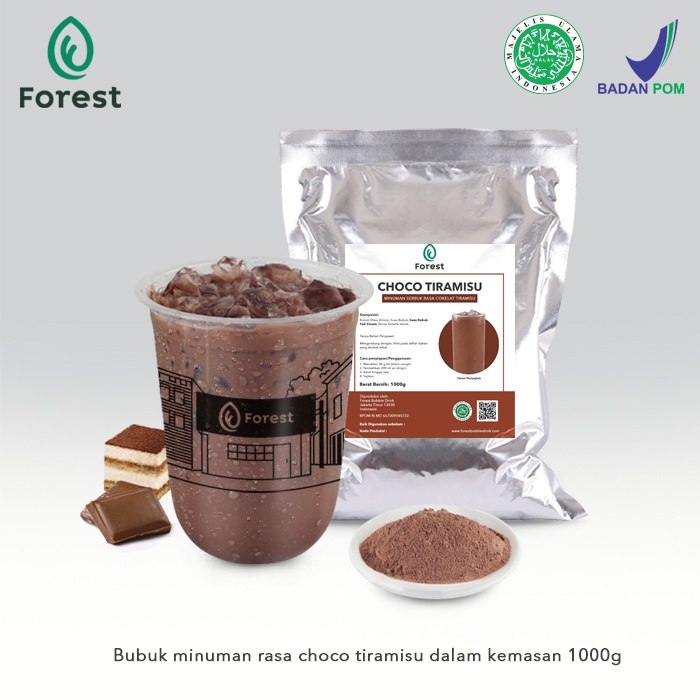 Bubuk Minuman CHOCO TIRAMISU Powder - FOREST Bubble Drink