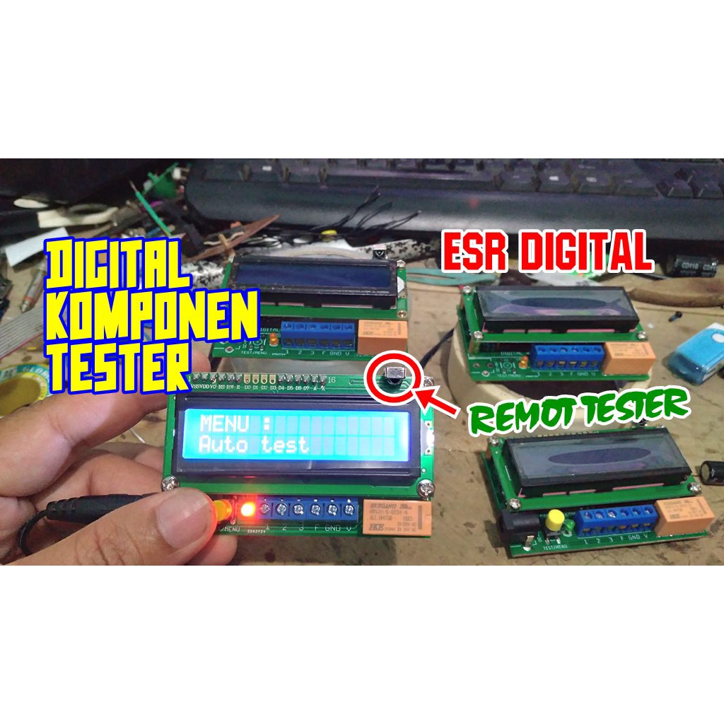 Digital Komponen Tester ESR Digital Smart Tester