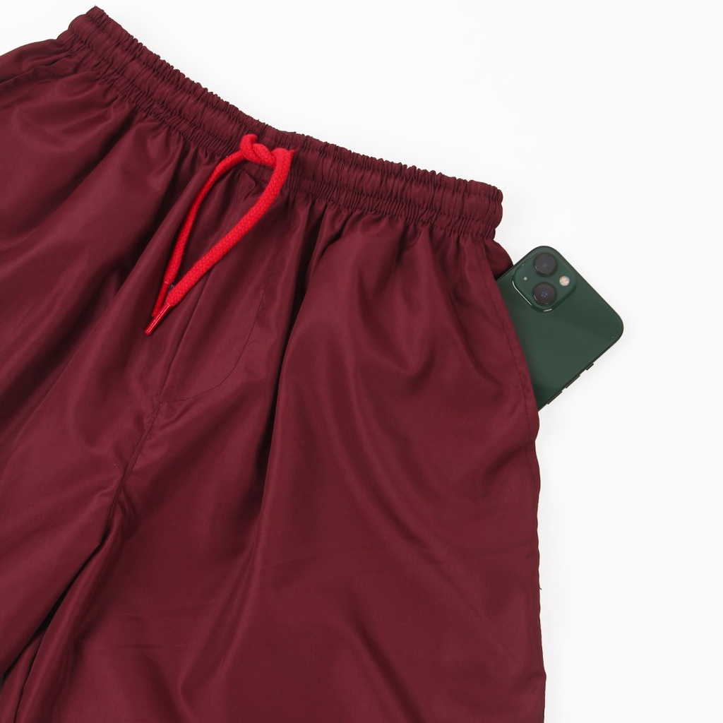 Raokin Celana Pendek Pria Boardshort Distro Maroon