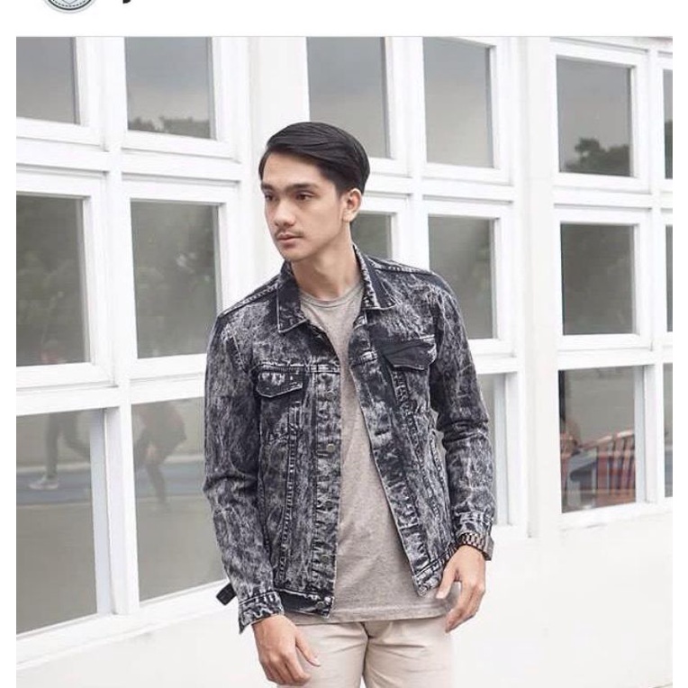 JAKET JEANS PRIA WOSHING TERBARU