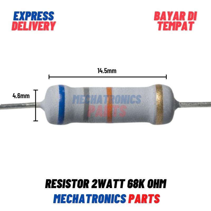 [PAS-9207] RESISTOR 2WATT 68K