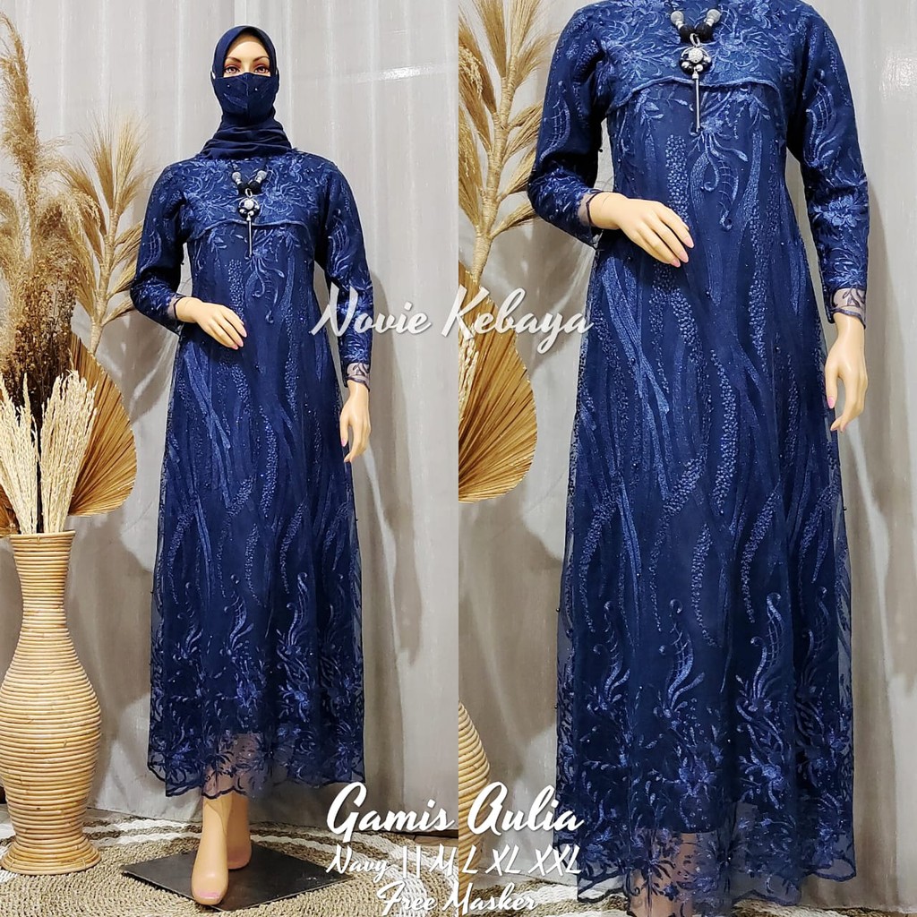 TERBARU LONG GAMIS TULLE BORDIR / GAMIS BUSUI