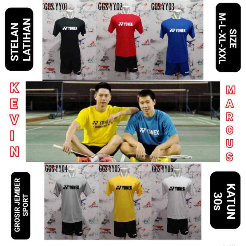 JERSEY LATIHAN KEVIN GIDEON - BAJU SETELAN BULUTANGKIS BADMINTON