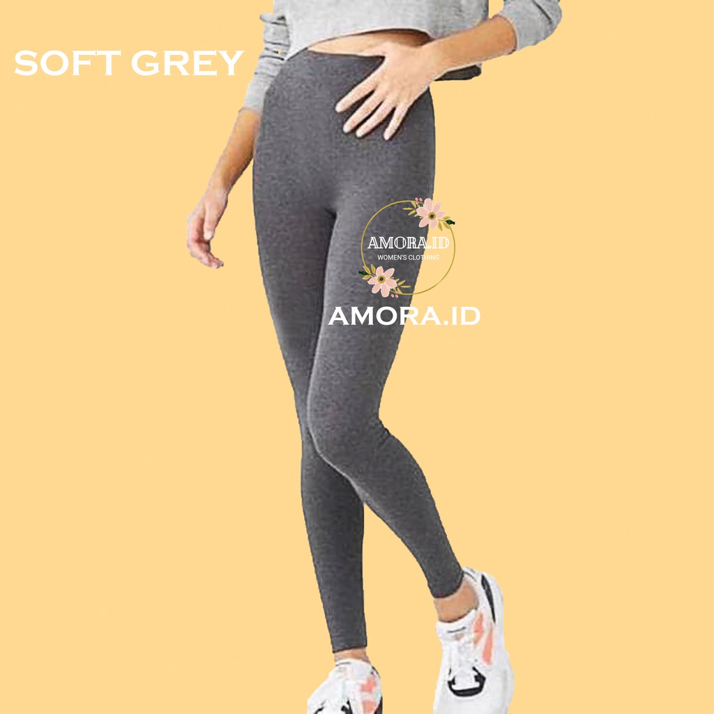 AMORA Celana Legging Tebal Fleece Premium Import Fit To Size S M L XL XXL no