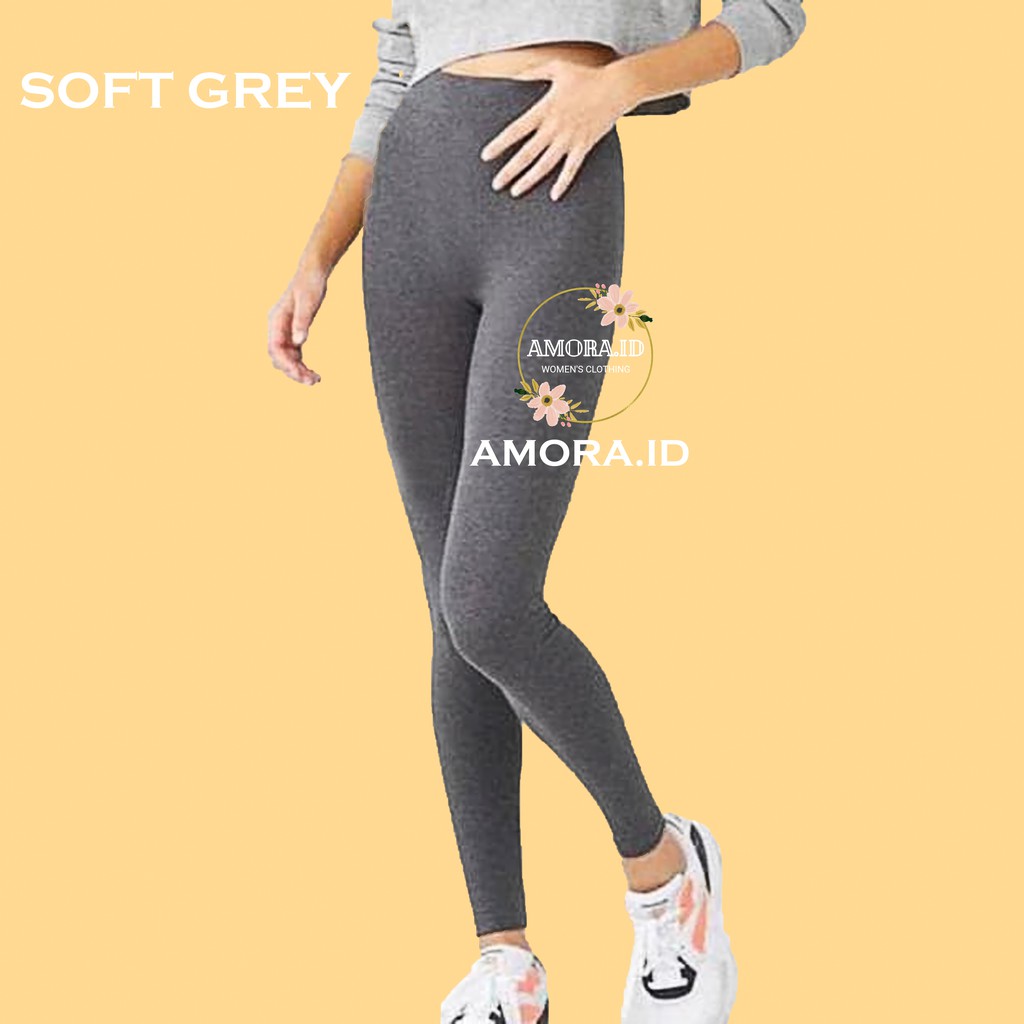 AMORA Celana Legging Tebal Fleece Premium Import Fit To Size S M L XL XXL