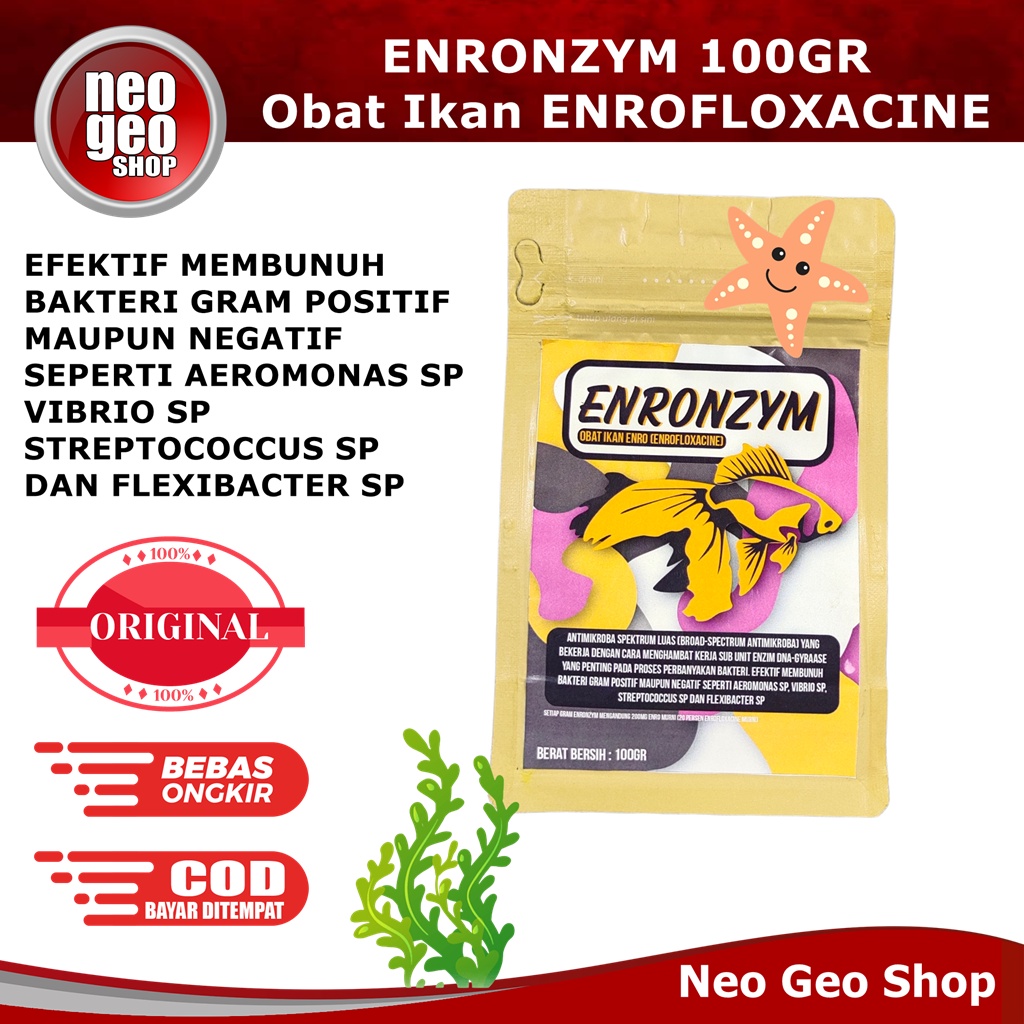 ENRONZYM enrofloxacine enrofloksasin obat ikan enro