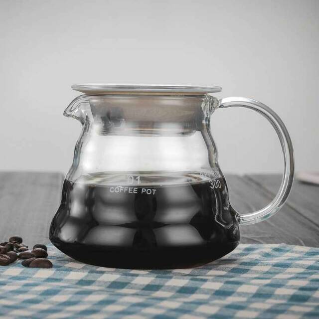 COFFEE SERVER KETTLE 350 ml (01) / TEKO KACA / TEKO KOPI / SERVER V60