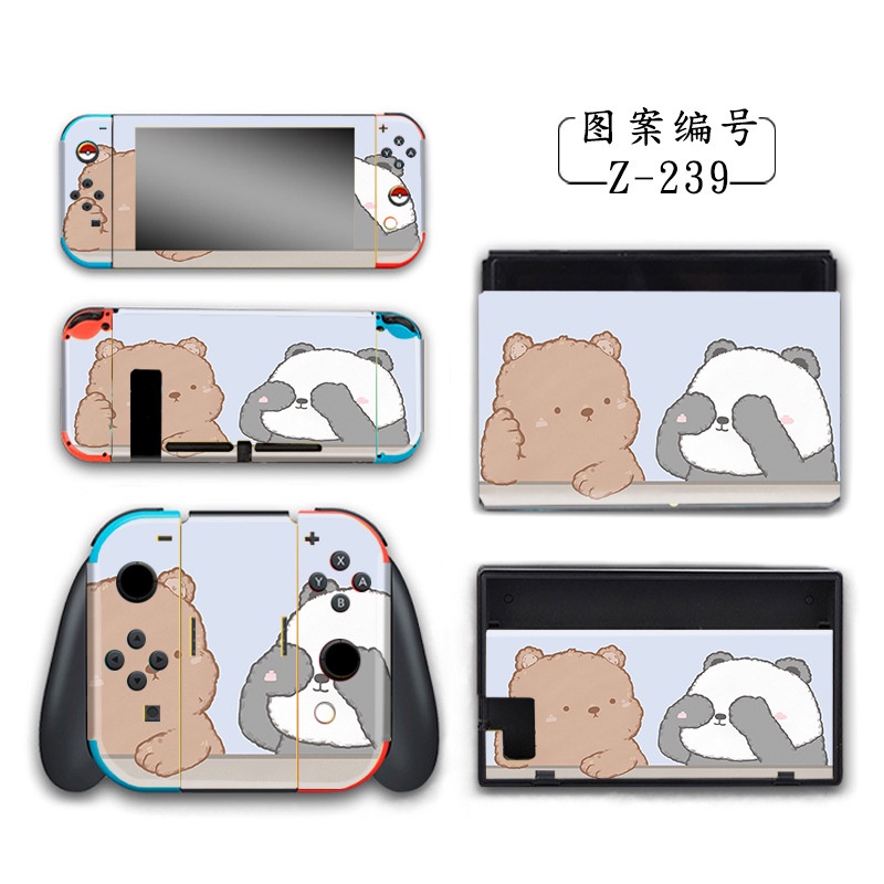 Stiker Pelindung Konsol Game Nintendo Switch Motif Kartun