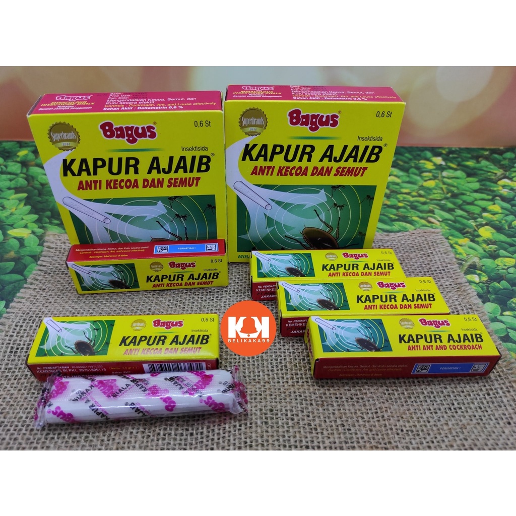 (1 PAK 2 PCS) BAGUS KAPUR AJAIB ORIGINAL PEMBASMI KECOA DAN SEMUT / KAPUR AJAIB ASLI / KAPUR BAGUS ASLI / KAPUR KECOA / KAPUR SEMUT / KAPUR HAMA / KAPUR BAGUS AJAIB / KAPUR AJAIB ANTI KECOA DAN SEMUT