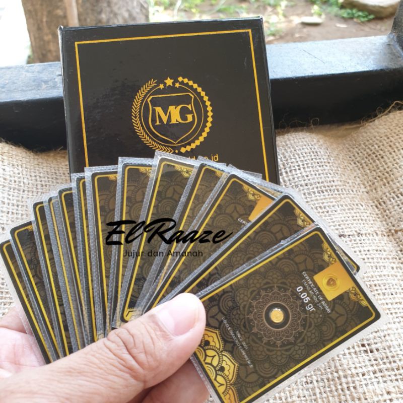 Jual MINI GOLD 0.05 gram. Logam mulia 24k SARANA MENABUNG EMAS GARANSI