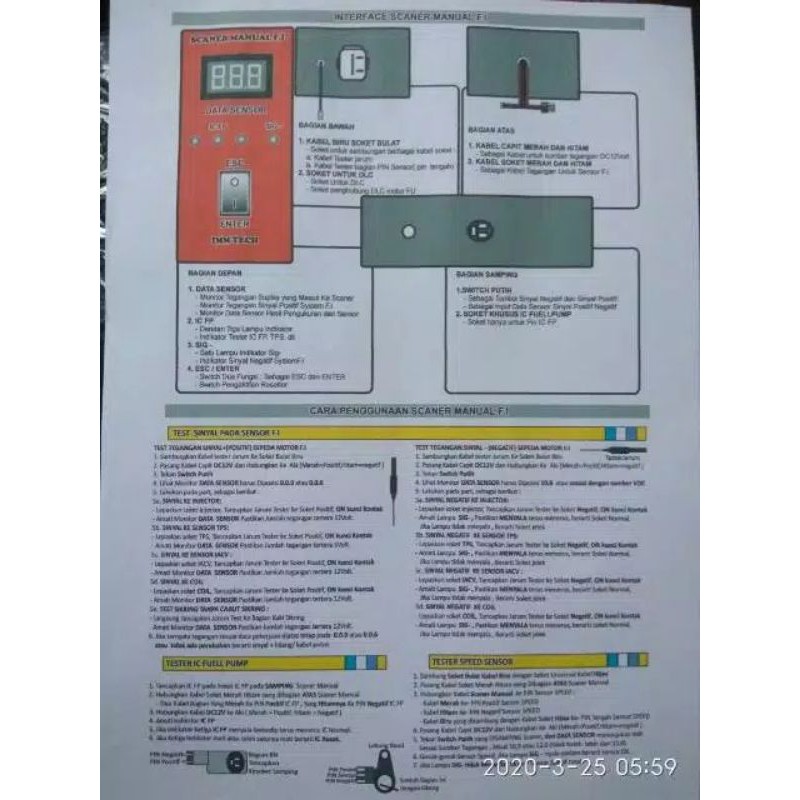 SANNER MANUAL MOTOR HONDA FI DAN SUZUKI FI