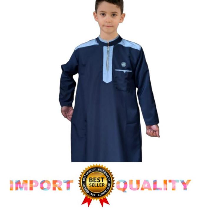 BBA.03Jn22o– AL-KIROM/gamis anak laki laki/jubah anak pria SD,SMP BAHAN KAIN ADEM,NYAMAN DAN LEMBUT