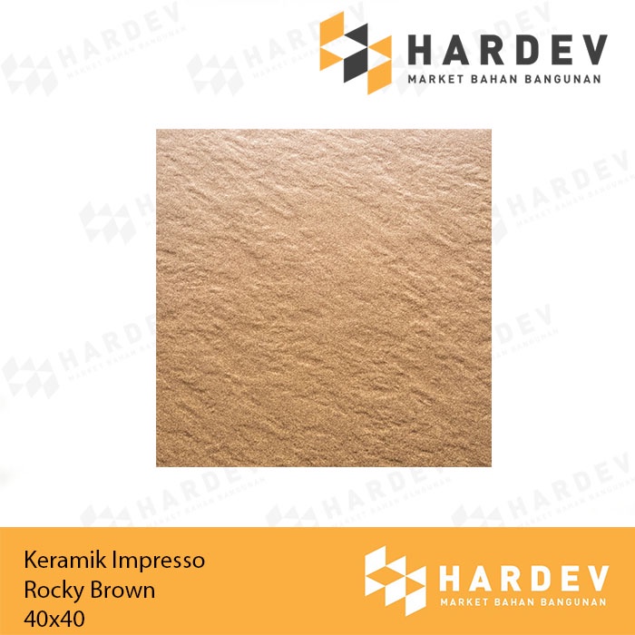 KERAMIK IMPRESSO 40X40 ROCKY BROWN
