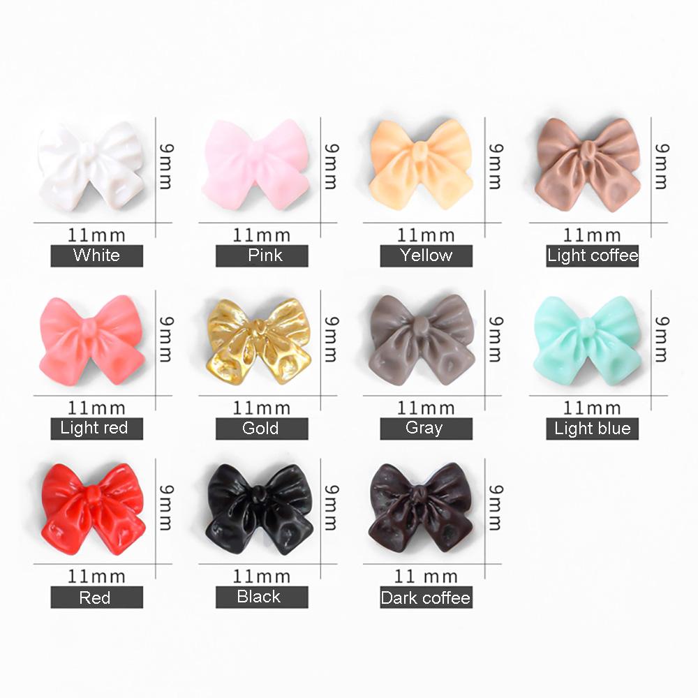 Mxbeauty Hiasan Nail Art Charms 3D DIY Ikatan Simpul Perhiasan Kuku