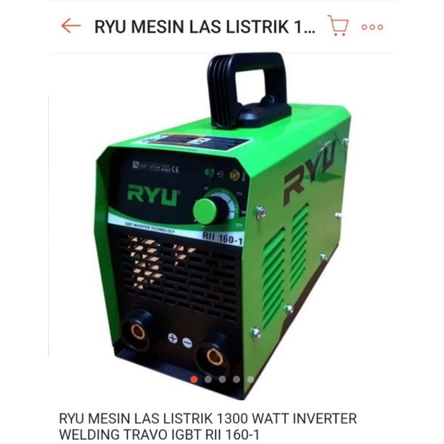 mesin las ryu RII160-1 1300watt 160A /inventer ryu RII160-1 1300watt 160A