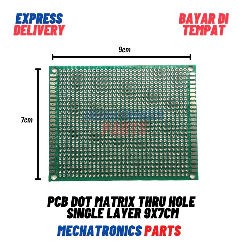 PCB DOT MATRIX THRU HOLE SINGLE LAYER 9X7CM 9*7CM