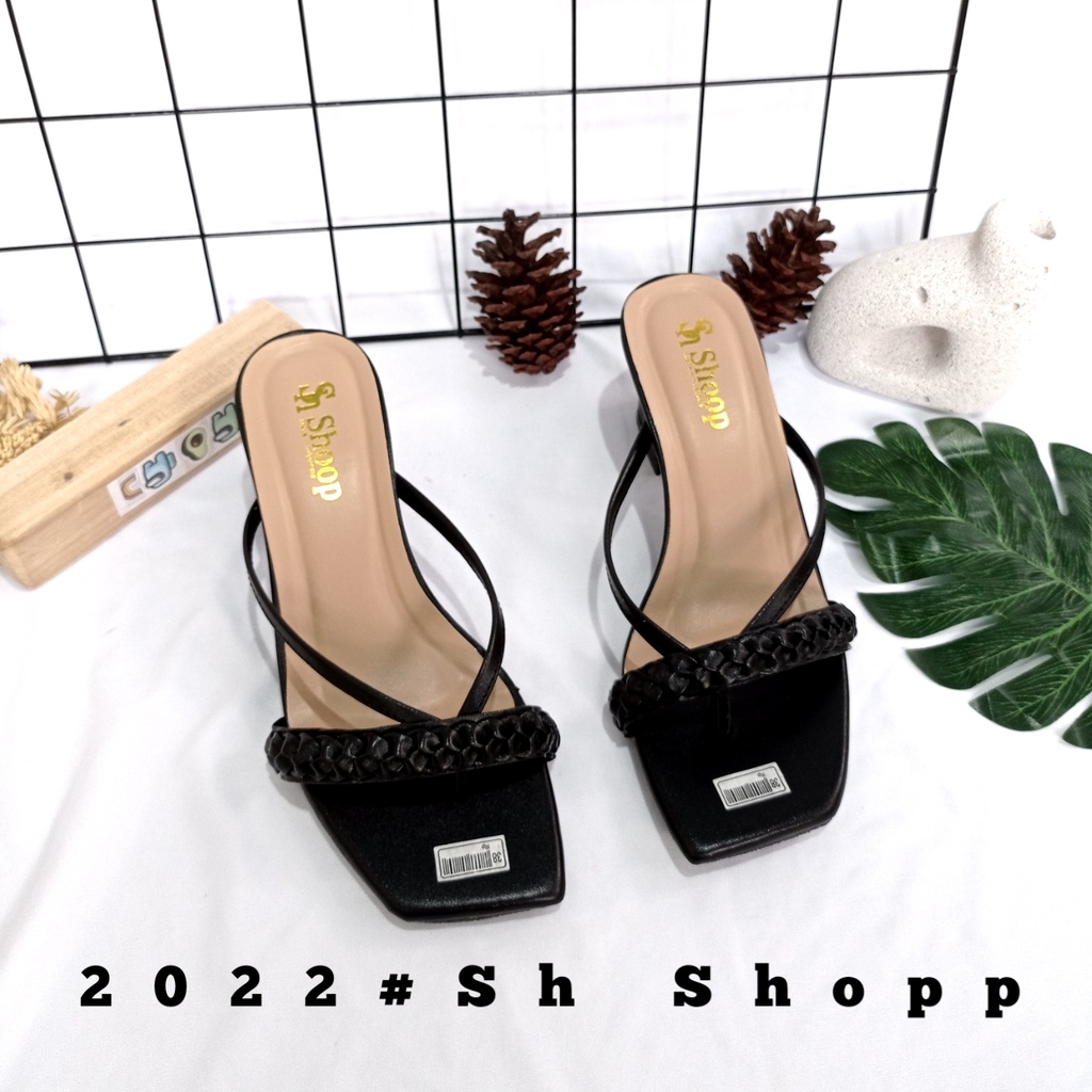 Sendal Heels Wanita Terbaru Kekinian / Sendal Jepit Kepang Cewe 2022 Sendal Murah