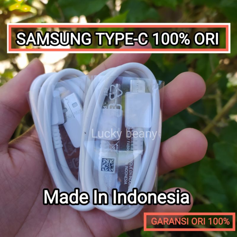 Kabel Samsung Type C Indonesia Fast Charging A21 A51 A22 A32 A50 A20 A50S A20S Made in Indonesia bawaan HP asli cabutan bekas copotan HP.