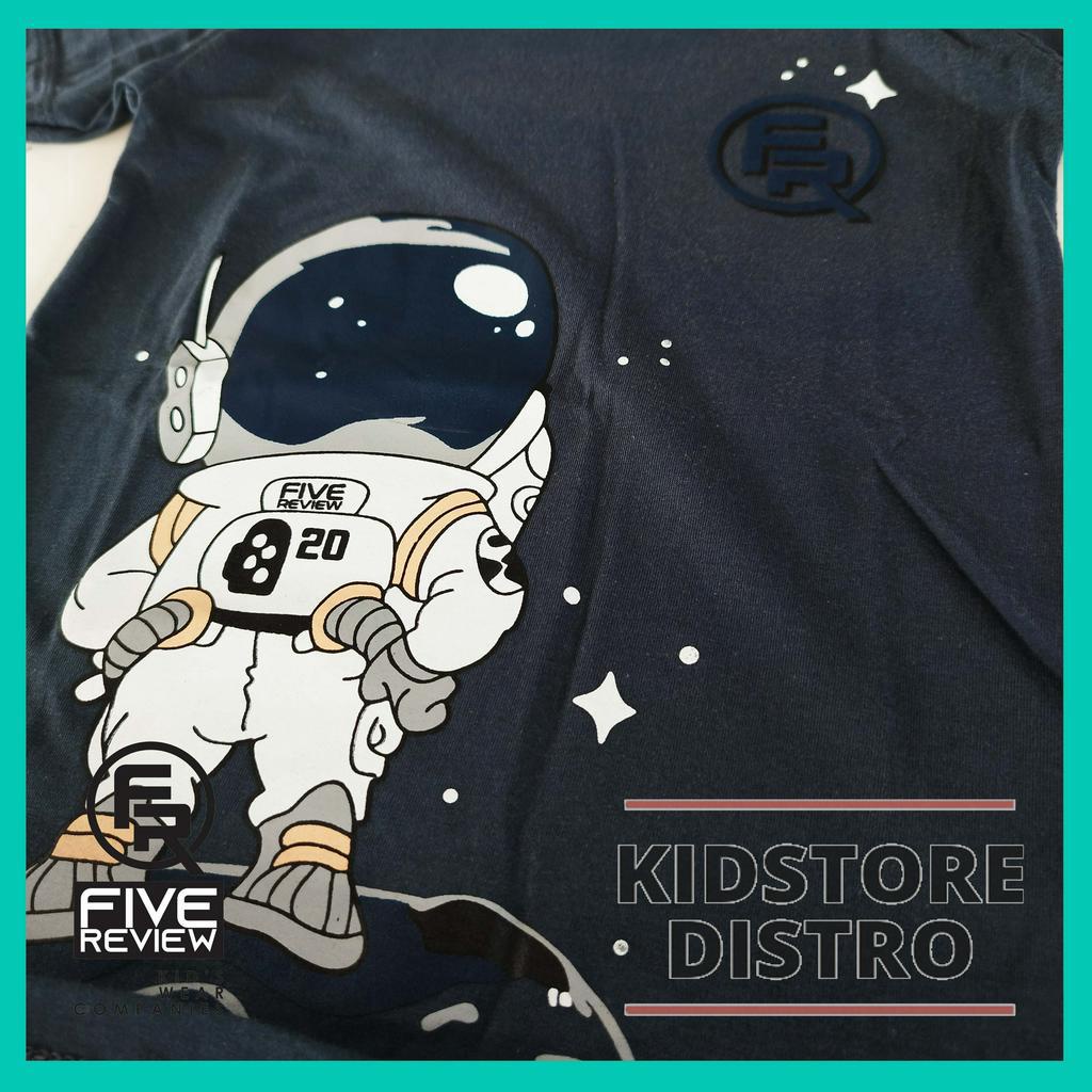 Baju Kaos Anak Distro Five Review Bahan Adem Katun Motif Astronot Lucu