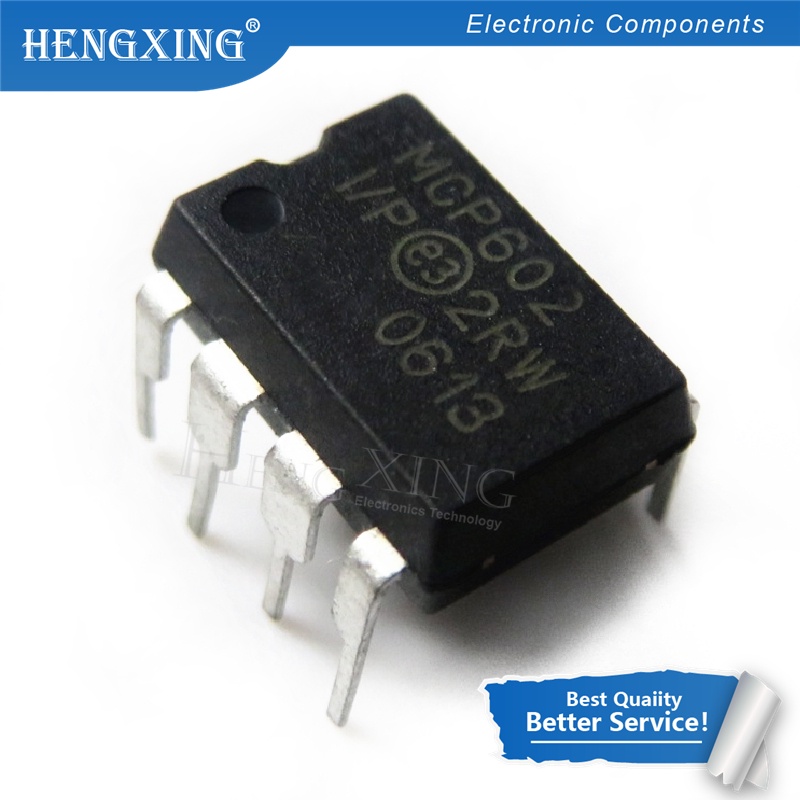 100pcs Ic MCP602-I / P MCP602 DIP8 2.7V Ke 5.5V CMOS Op Amp