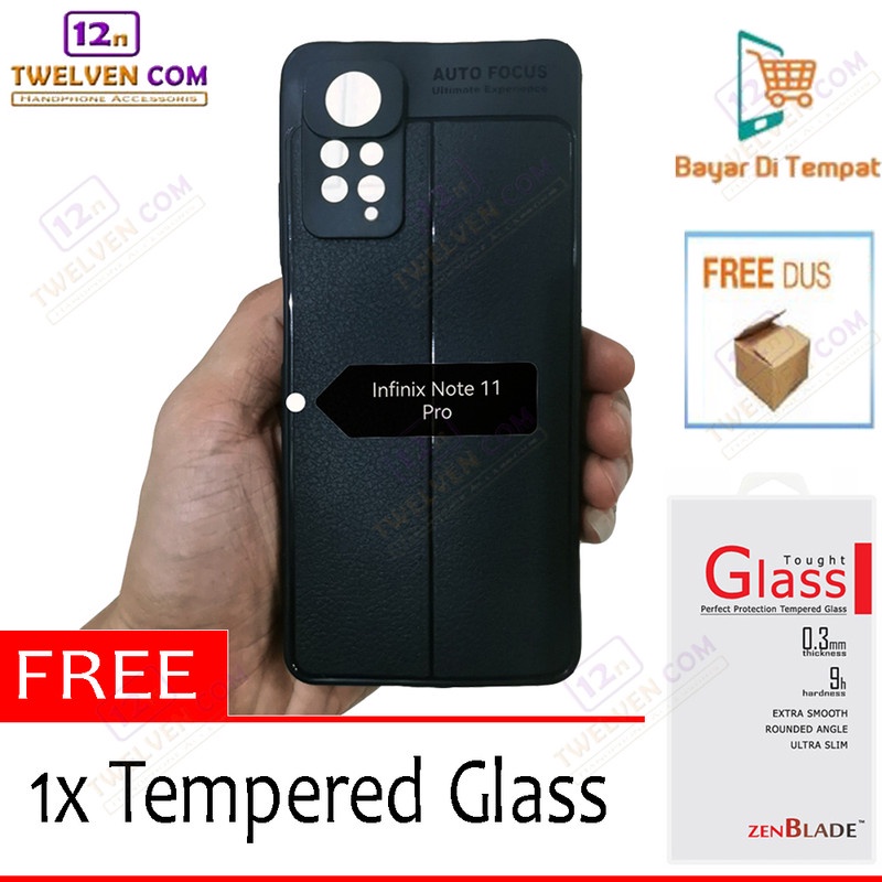 [FLASH SALE] Case Auto Focus Softcase Infinix Note 11 Pro - Free Tempered Glass