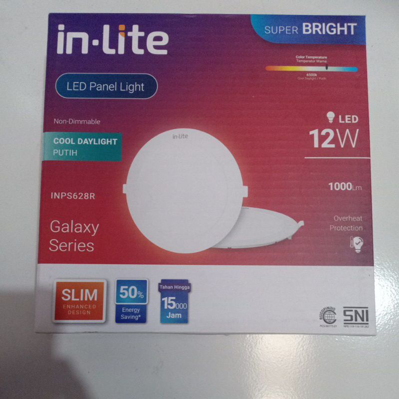 lampu downlight inlite slim 12w INPS628R/downlight inlite 12w INPS628R
