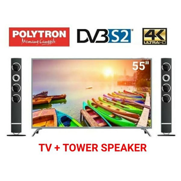 POLYTRON PLD 55UT8850 LED DIGITAL TV DVBT2 DVBS2 55 INCH UHD 4K - PLD55UT8850
