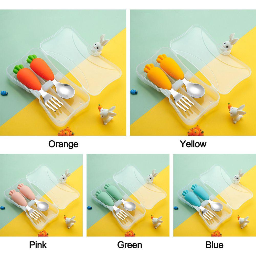 Top Children Utensil Reusable Spoon Fork Spoon Makan Bayi Makan Anak Alat Makan