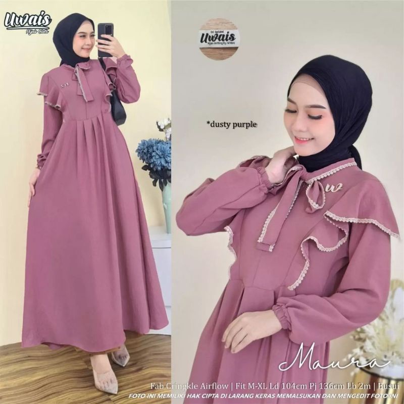 LARISA LARISSA MAURA DRESS CRINGKEL AIRFLOW SOFI ABAYA DRESS MAXY