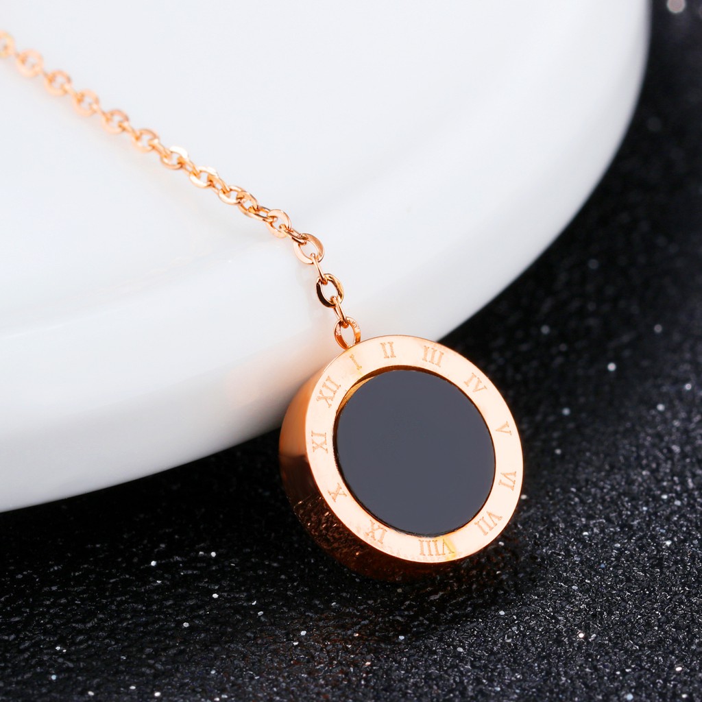 [New] Kalung fashion aksesoris titanium mini korea hadiah wanita cewek 316L anti karat KK055